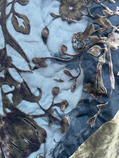 Velvet bohemian indie sleeze scarf