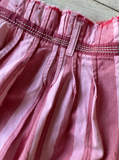 Marithé + François Girbaud pleated pink skirt