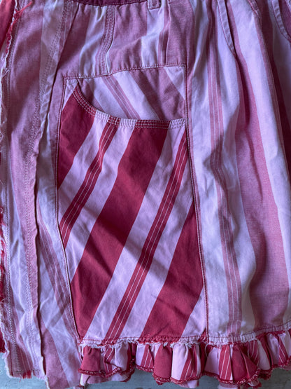 Marithé + François Girbaud pleated pink skirt