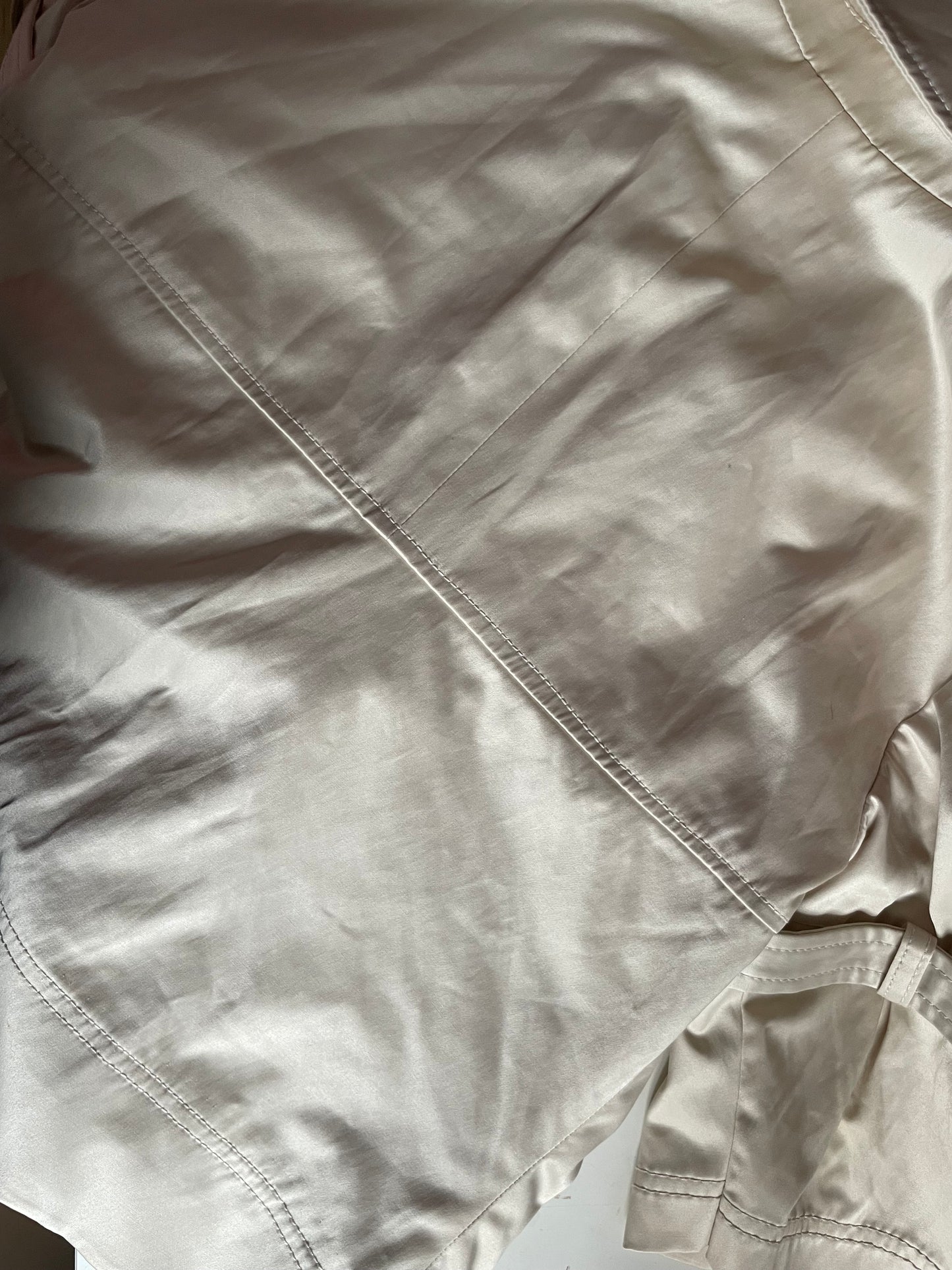 Satin peacoat