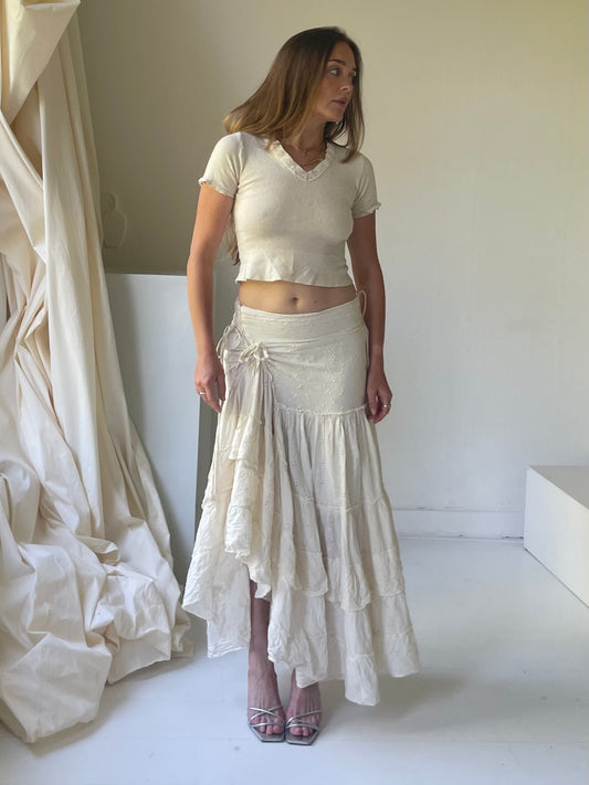 Cottagecore assymetrical skirt