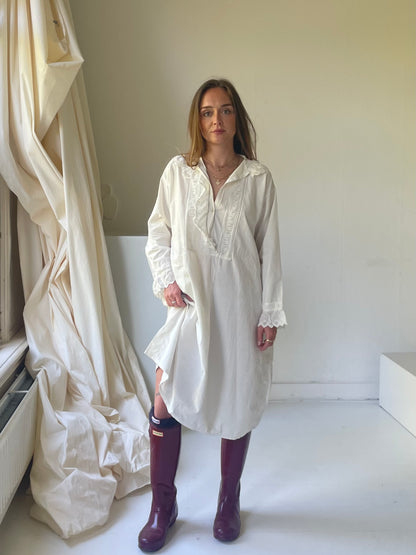 Vintage linnen broderie dress