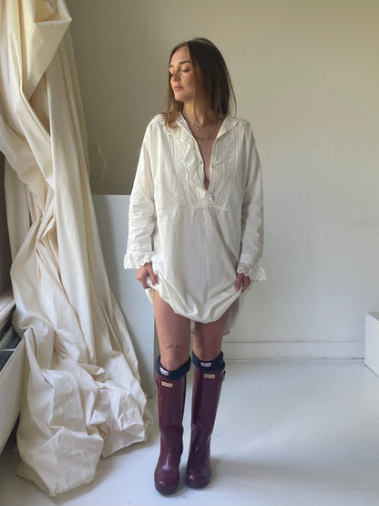 Vintage linnen broderie dress