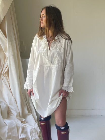 Vintage linnen broderie dress