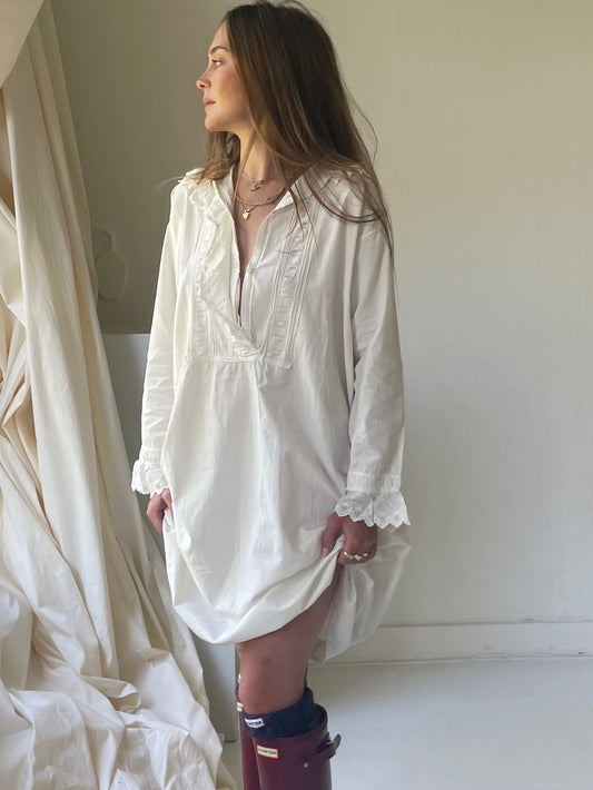 Vintage linnen broderie dress