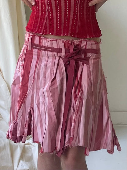 Marithé + François Girbaud pleated pink skirt
