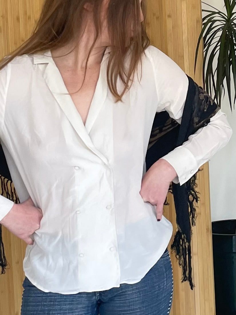 Sézane silk blouse