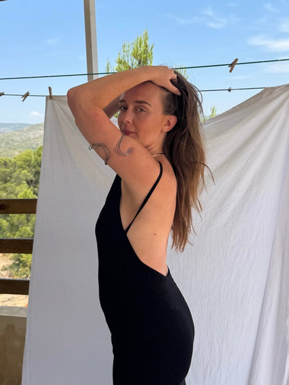 Open back dress