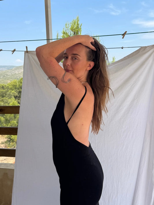 Open back dress