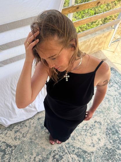 Open back dress