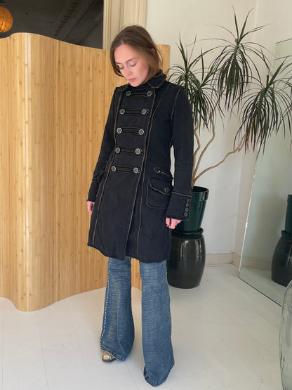 Military double breasted peacoat