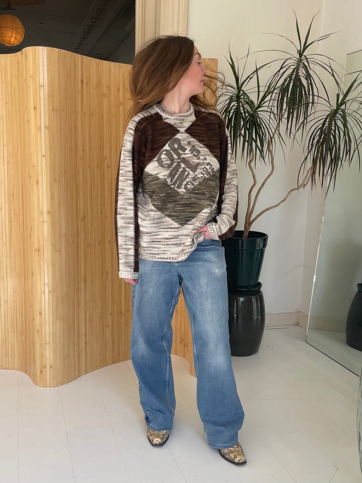 Knitted wool sweater