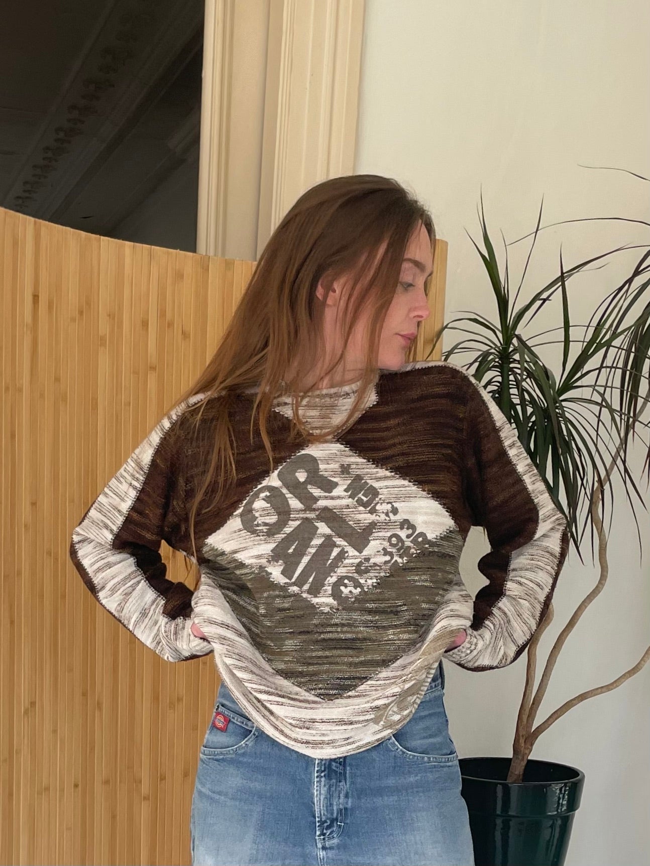 Knitted wool sweater