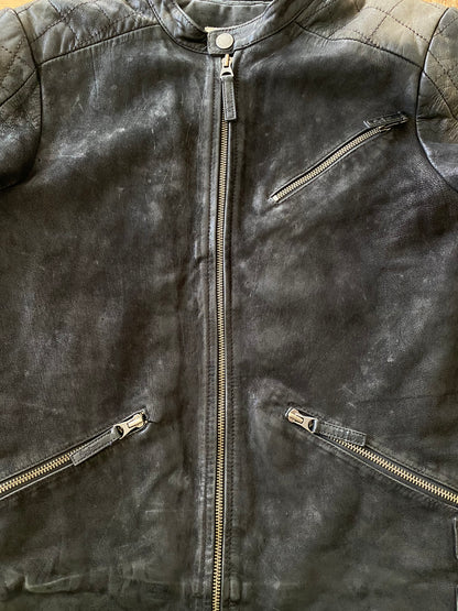 Pepe jeans leather motorcross jacket