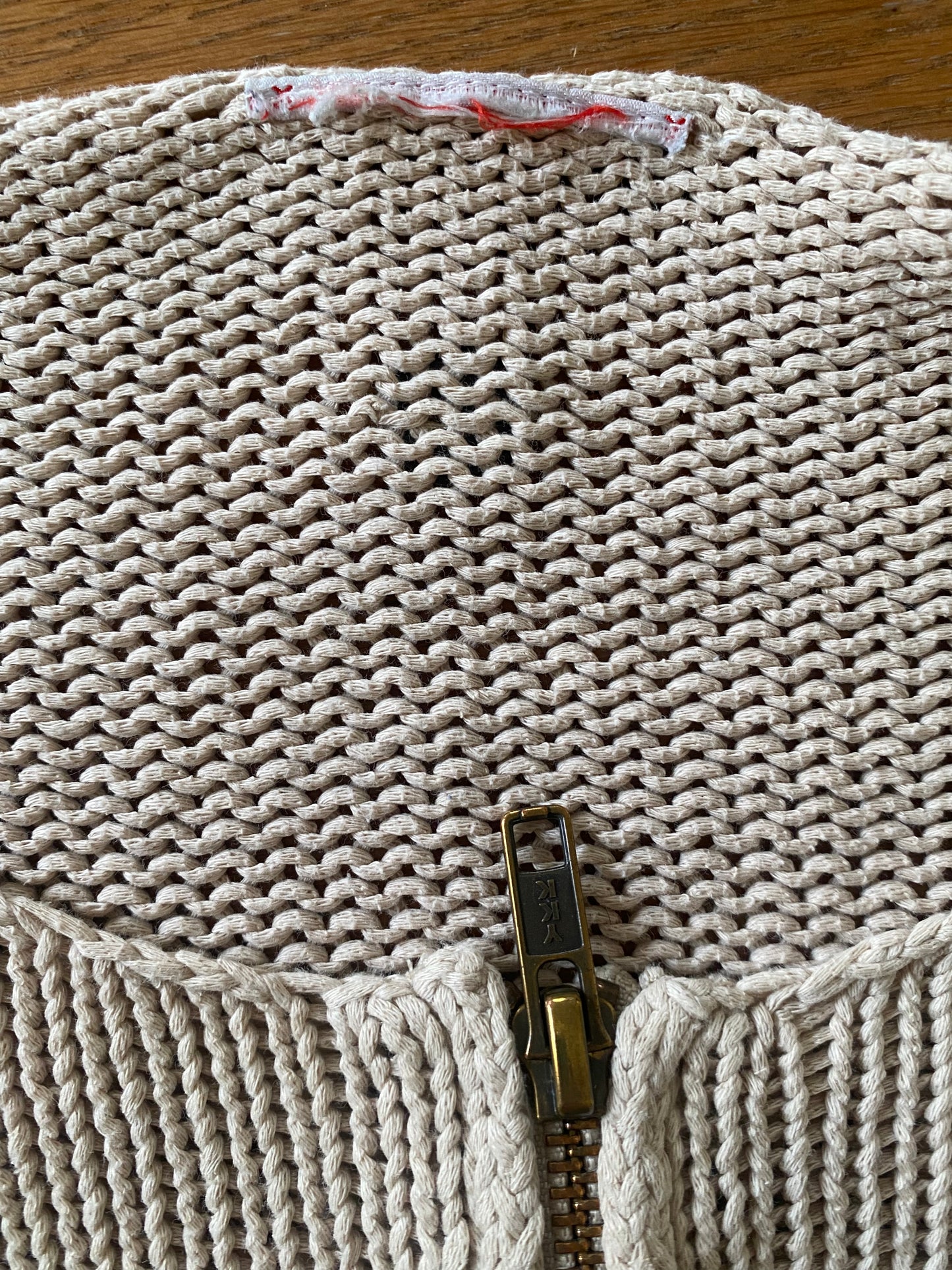 Knitted crochet cardigan