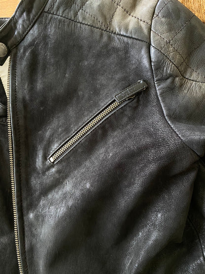 Pepe jeans leather motorcross jacket