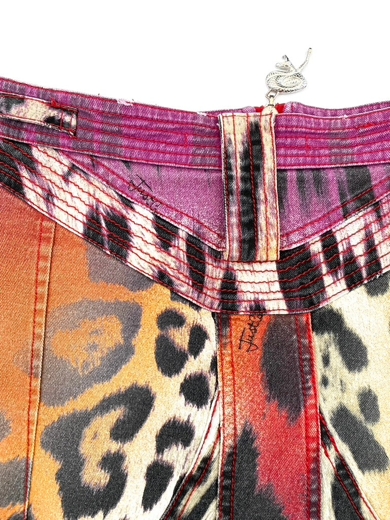 Just Cavalli tigerprint skirt