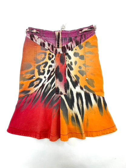 Just Cavalli tigerprint skirt