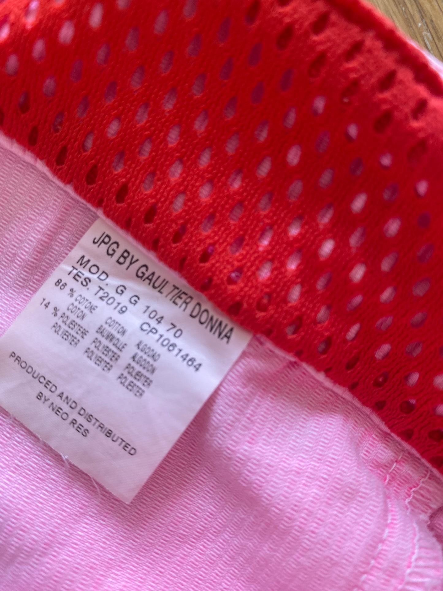 Jean Paul Gaultier pink mini skirt