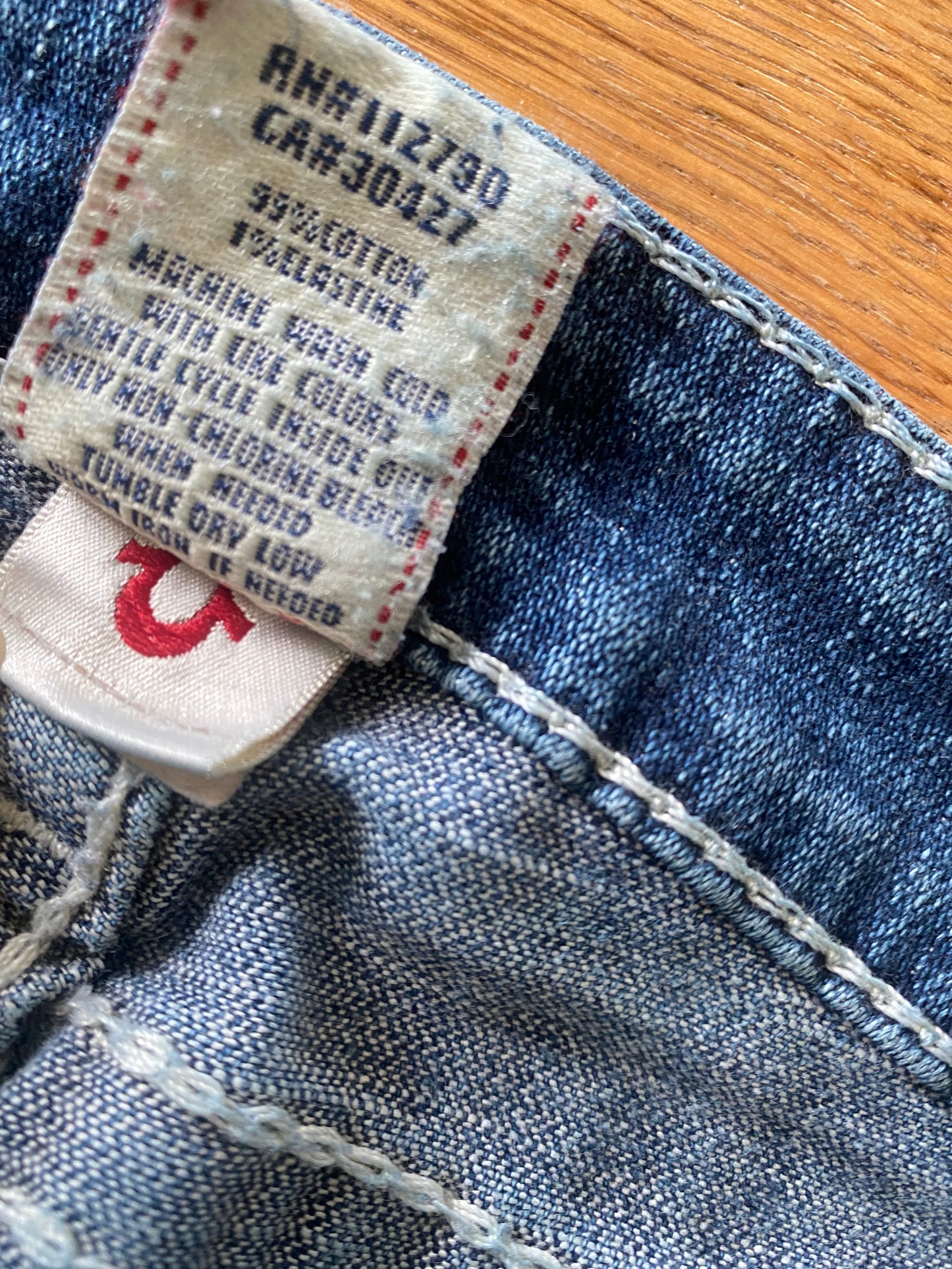 True religion low waist slim jeans