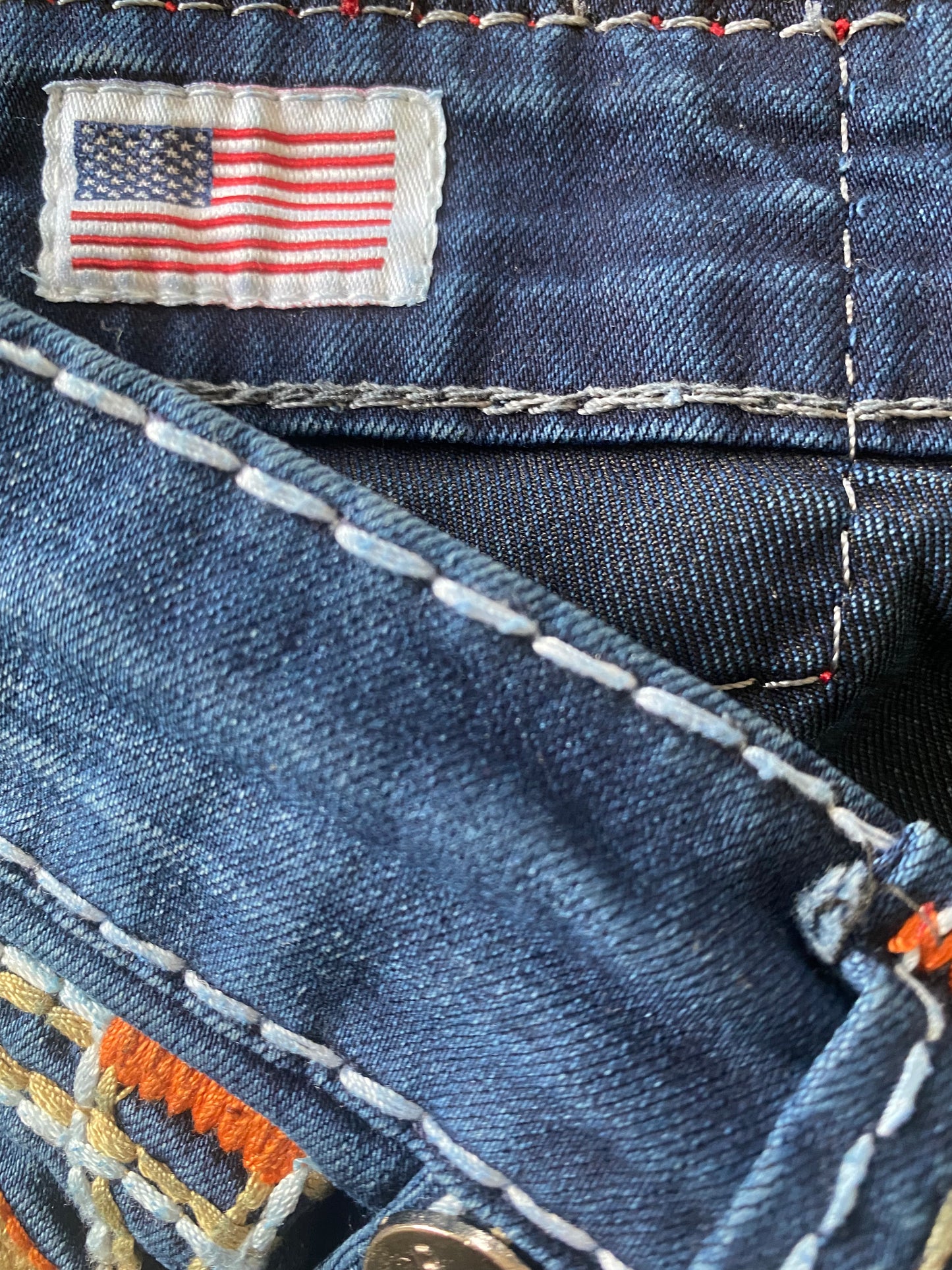 True religion low waist skinny jeans