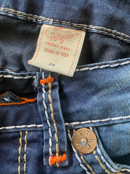 True religion low waist skinny jeans