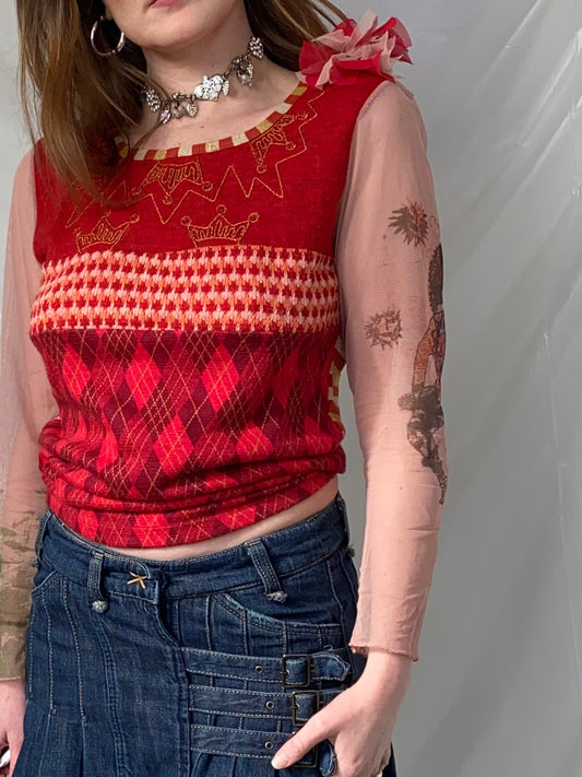 Save the Queen! tartan quilted shirt