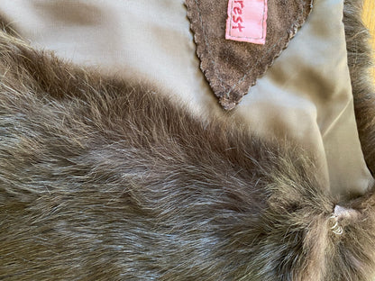 Stella Forest lace-up fur gilet