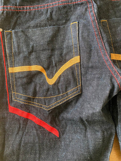 Vintage jeans embroidered pocket