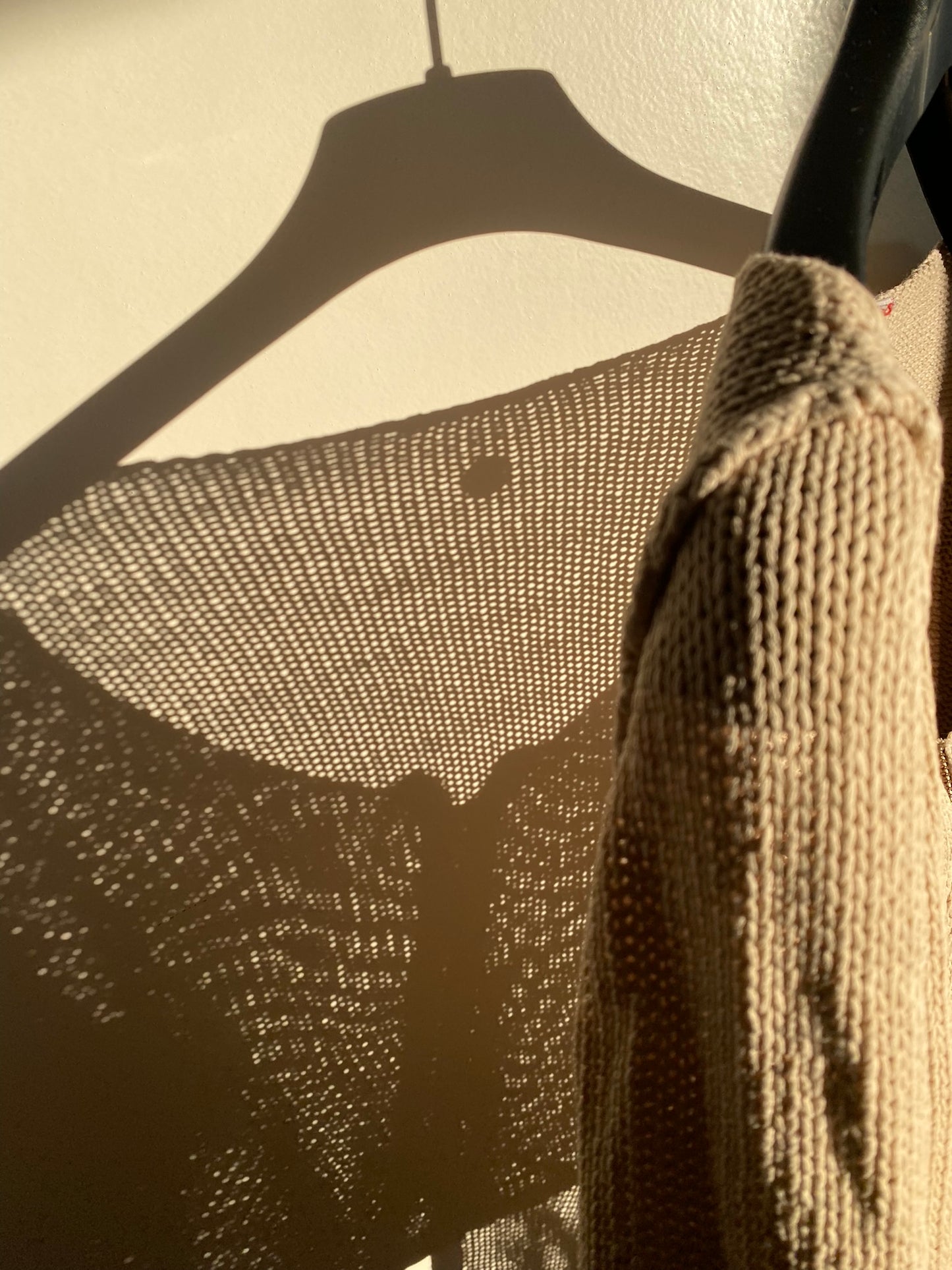 Knitted crochet cardigan