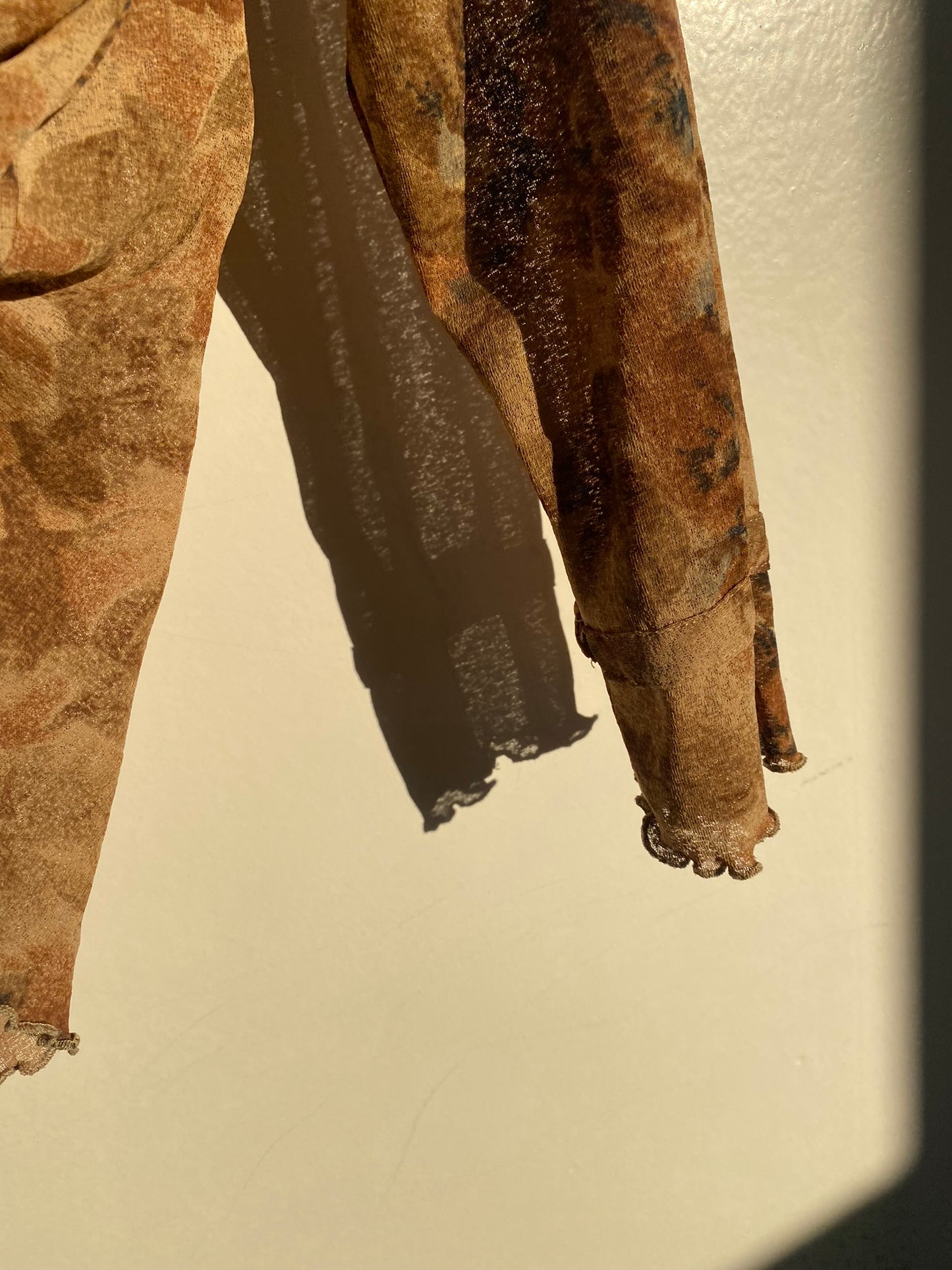 Sheer ruffled cardigan