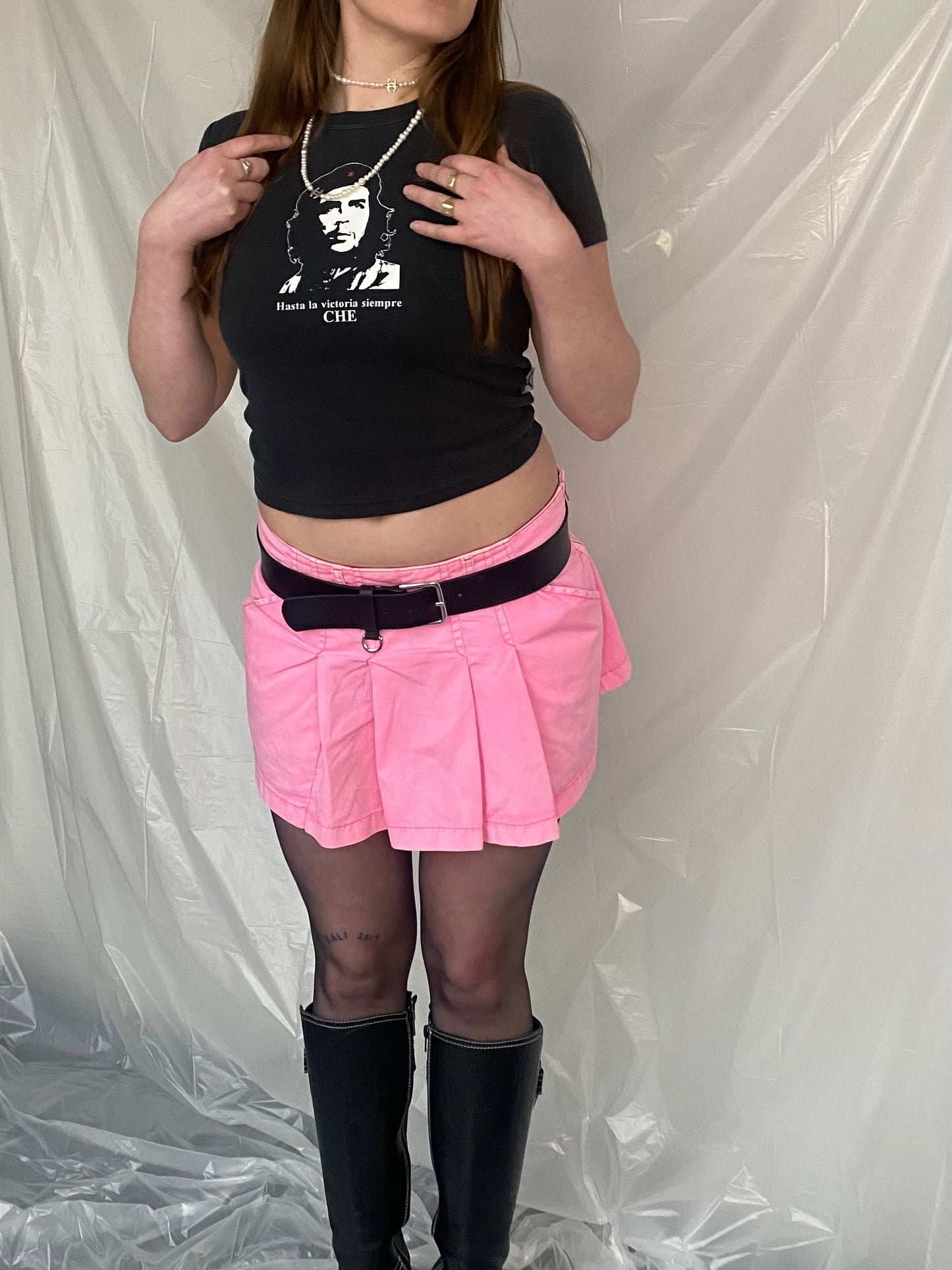 Jean Paul Gaultier pink mini skirt