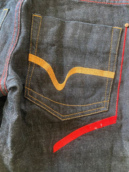 Vintage jeans embroidered pocket
