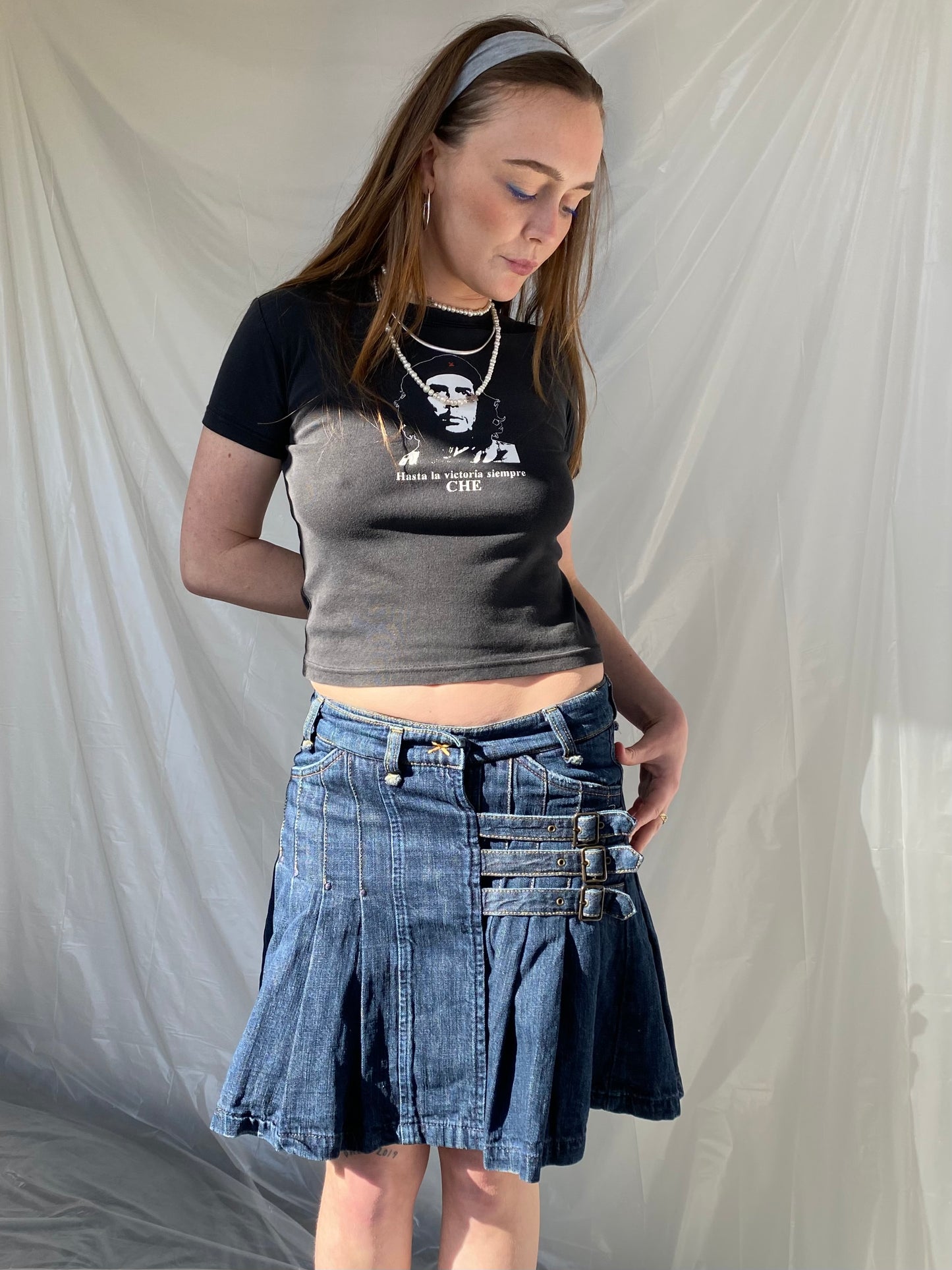 Tommy Hilfiger pleated skirt with buckles
