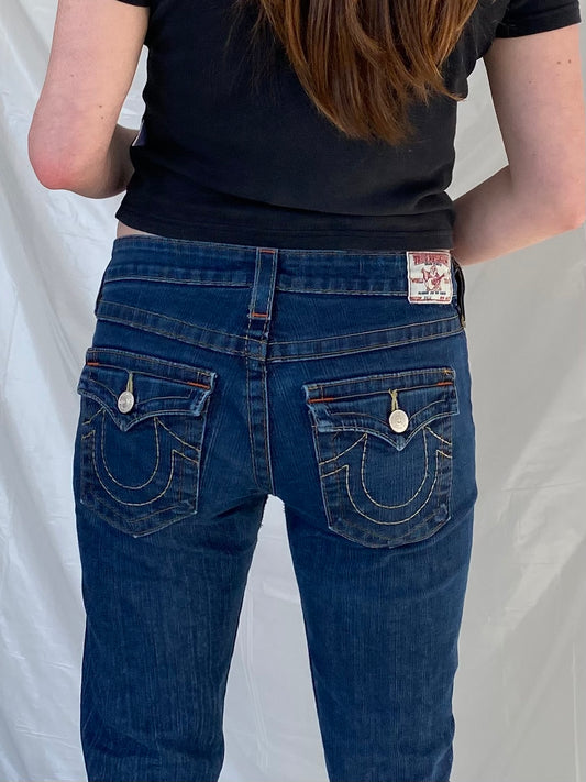 True religion low waist slim jeans