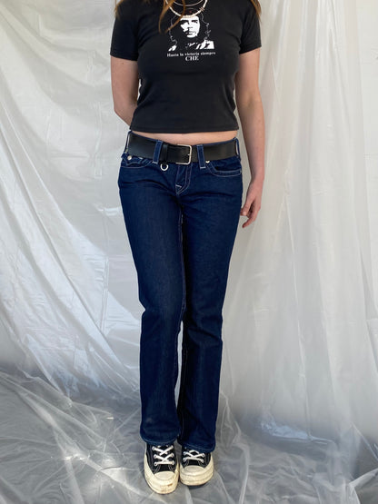 True religion low waist embellished pockets