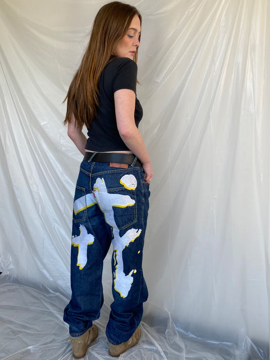 Rare Evisu Chinese new-year baggy jeans