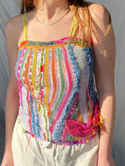 Crochet knitted tanktop
