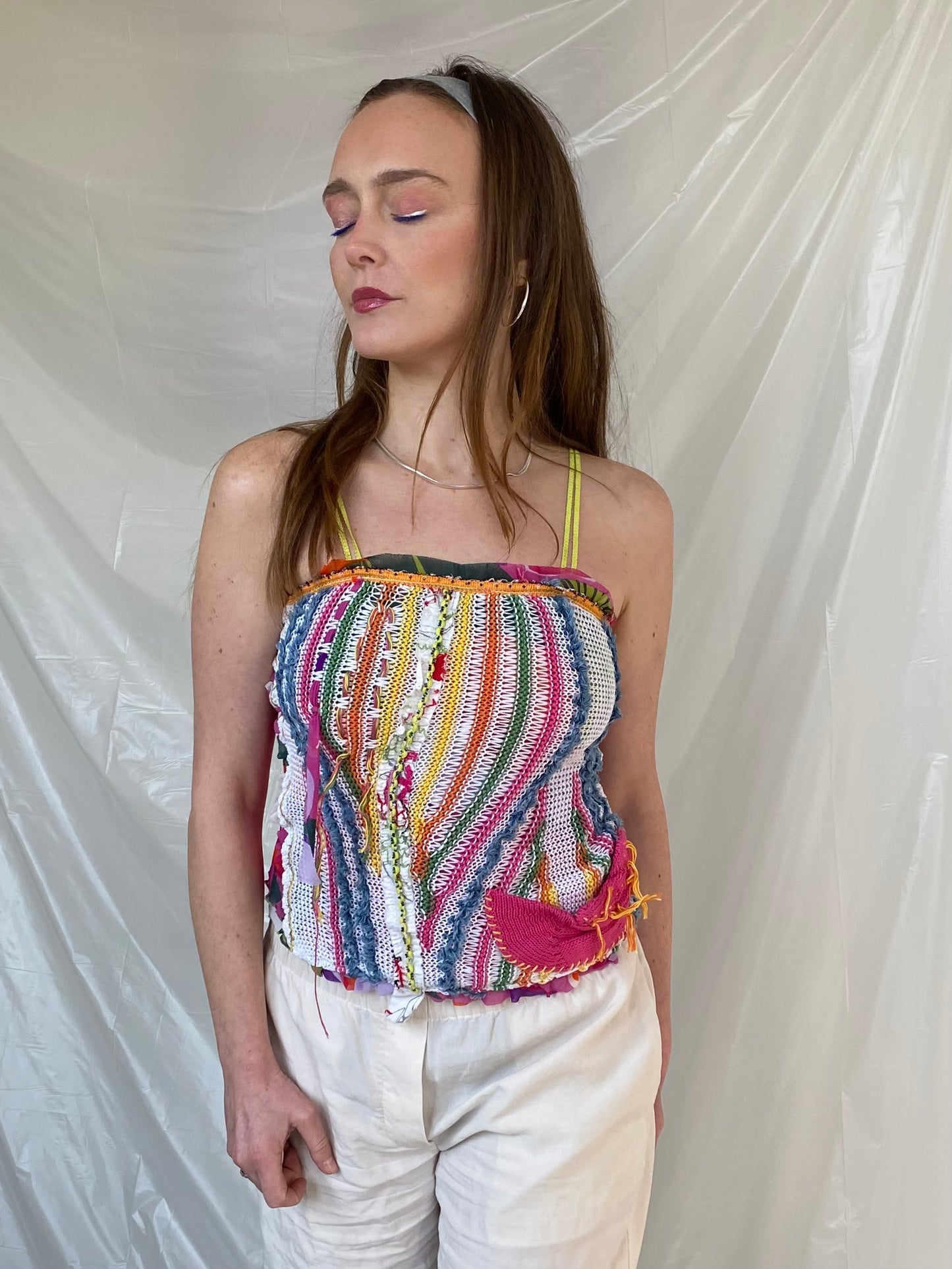 Crochet knitted tanktop