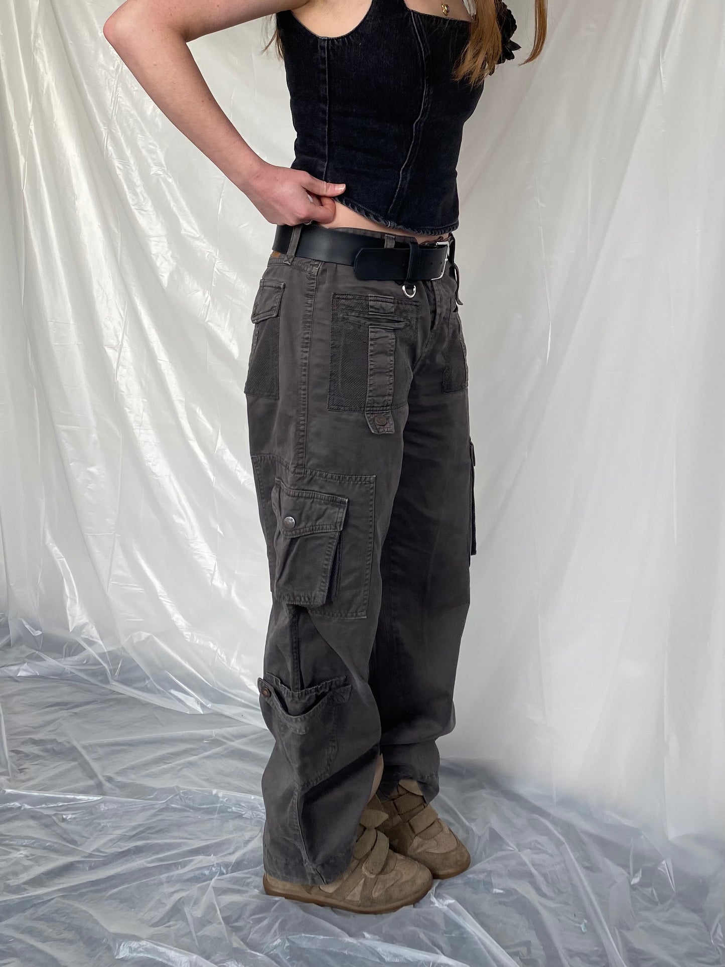 D&G grey cargo trousers