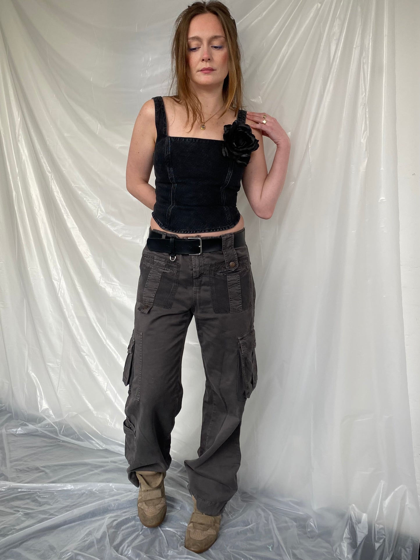 D&G grey cargo trousers