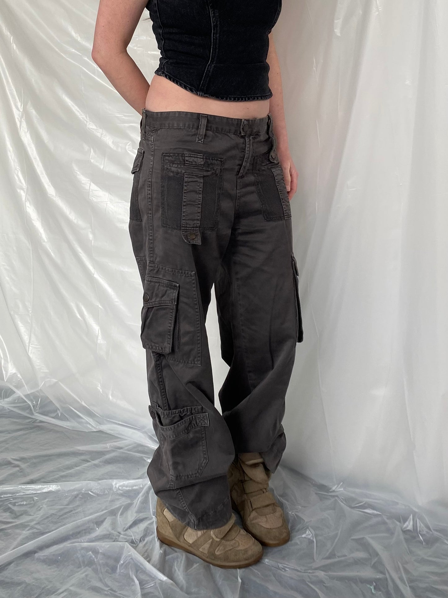 D&G grey cargo trousers