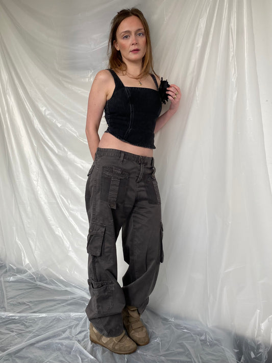 D&G grey cargo trousers