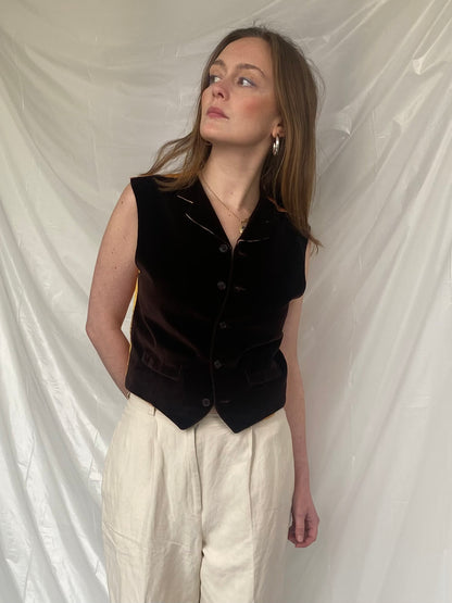 Etro velvet gilet