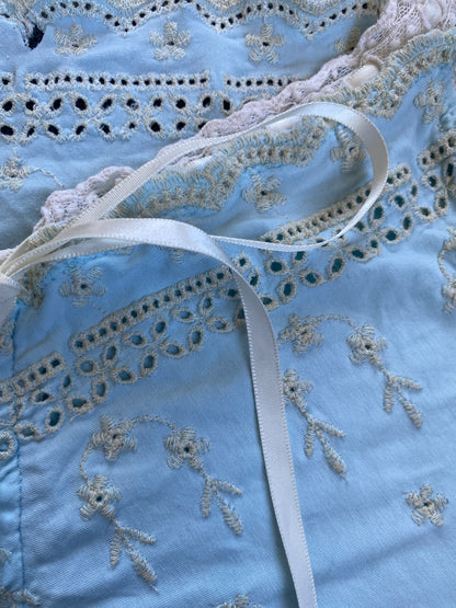 Anti-Flirt eye-let lace corset body