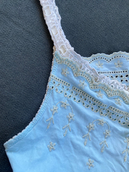 Anti-Flirt eye-let lace corset body