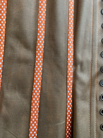 Handmade polka-dot bustier