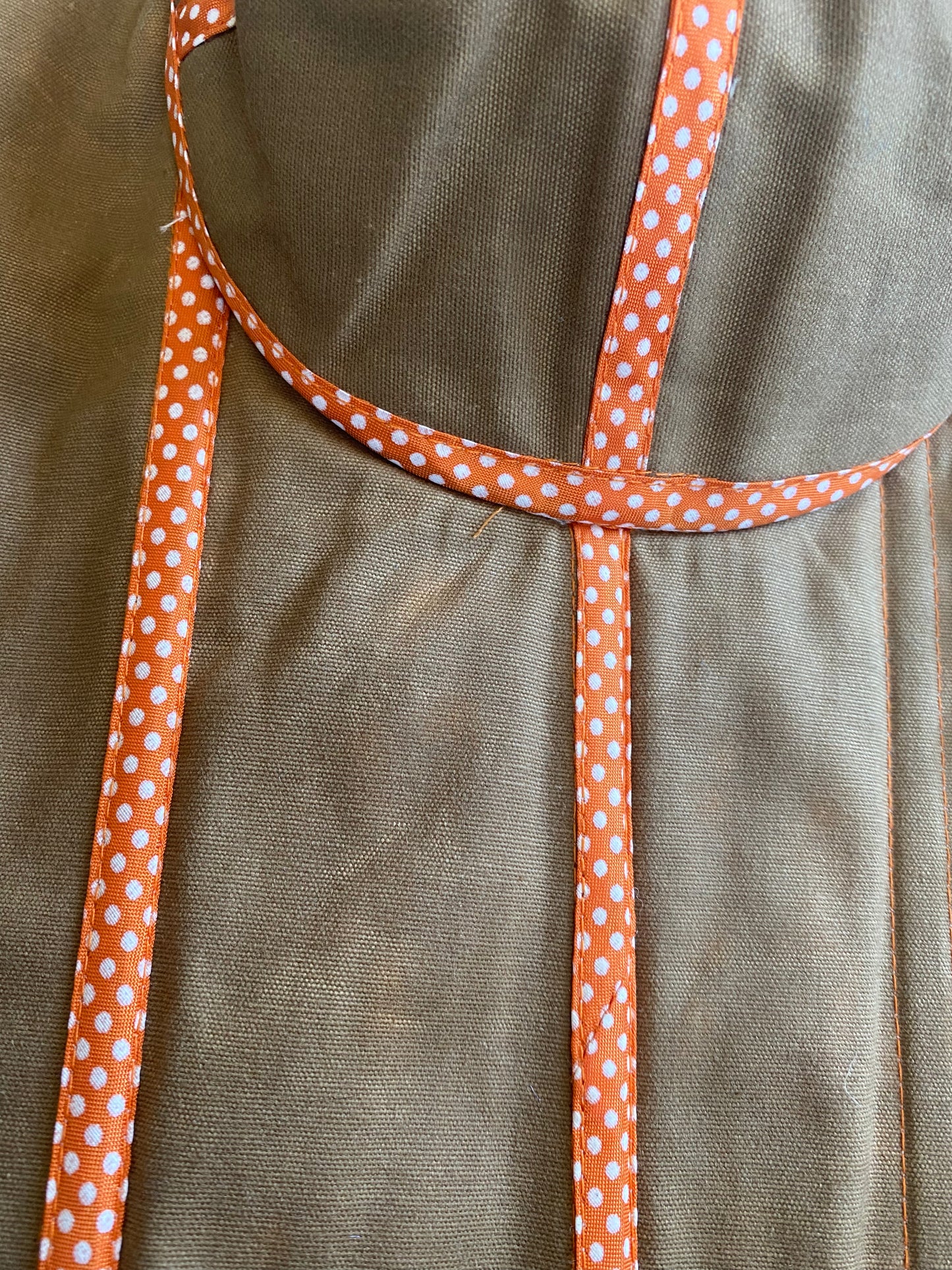 Handmade polka-dot bustier