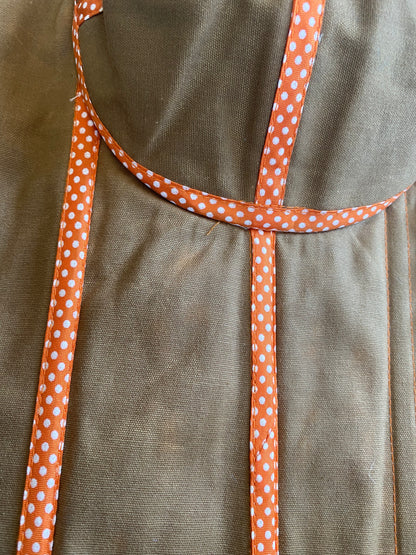 Handmade polka-dot bustier